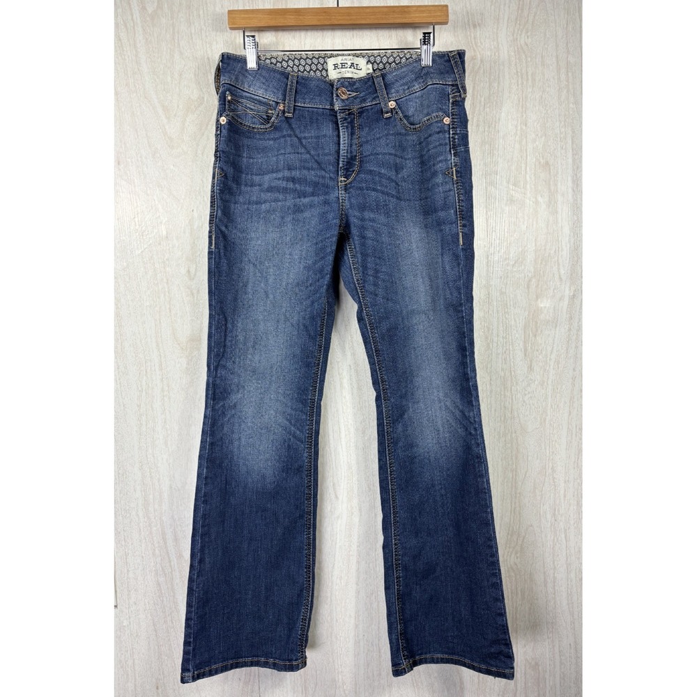 Ariat‎ R.E.A.L. Rosa Perfect Rise Boot Cut Jeans Womens 30x30 Medium Wash Mexico